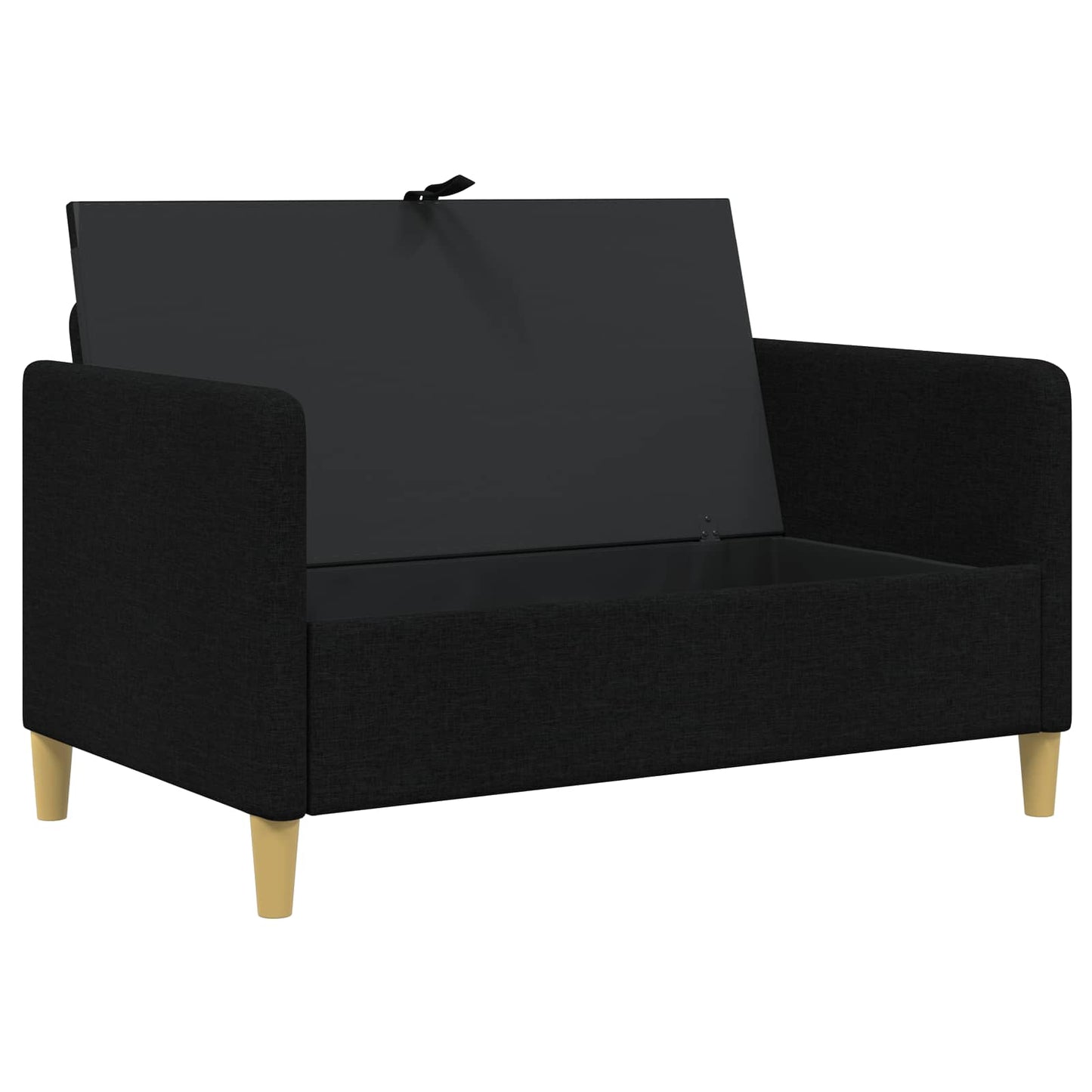 Sofa med opbevaring Sort 122 x 78 x 87 cm Polyester