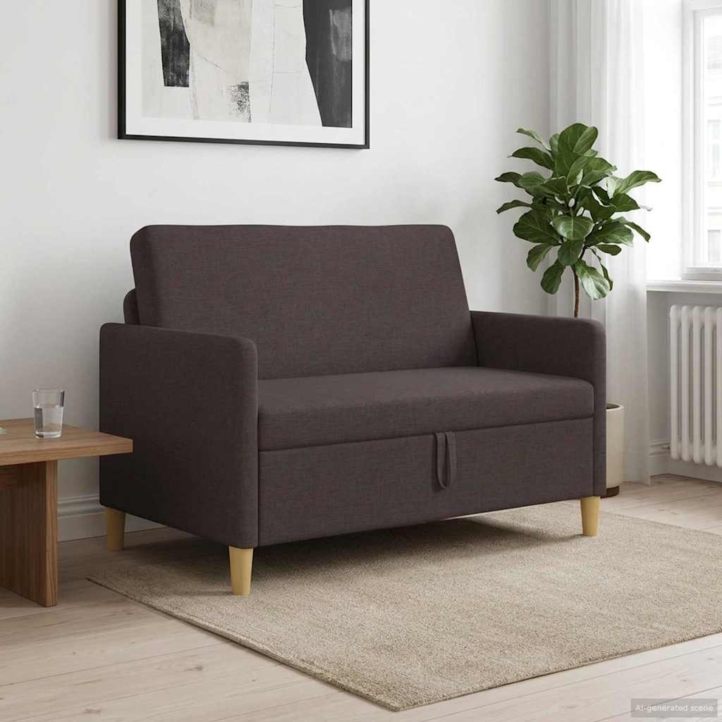 Sofa med opbevaring Mørk Brun 122 x 78 x 87 cm Polyester