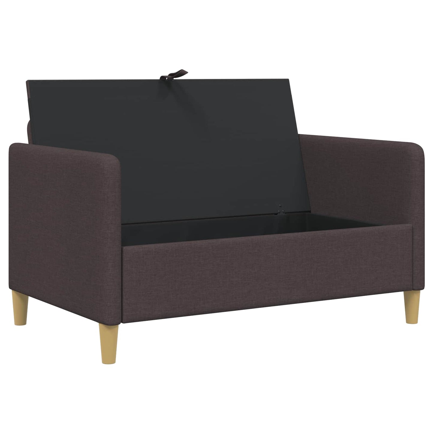 Sofa med opbevaring Mørk Brun 122 x 78 x 87 cm Polyester