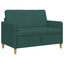 Sofa med opbevaring Mørkegrøn 122 x 78 x 87 cm Polyester