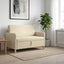 Sofa med opbevaring Cremefarvet 122 x 78 x 87 cm Polyester