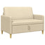Sofa med opbevaring Cremefarvet 122 x 78 x 87 cm Polyester