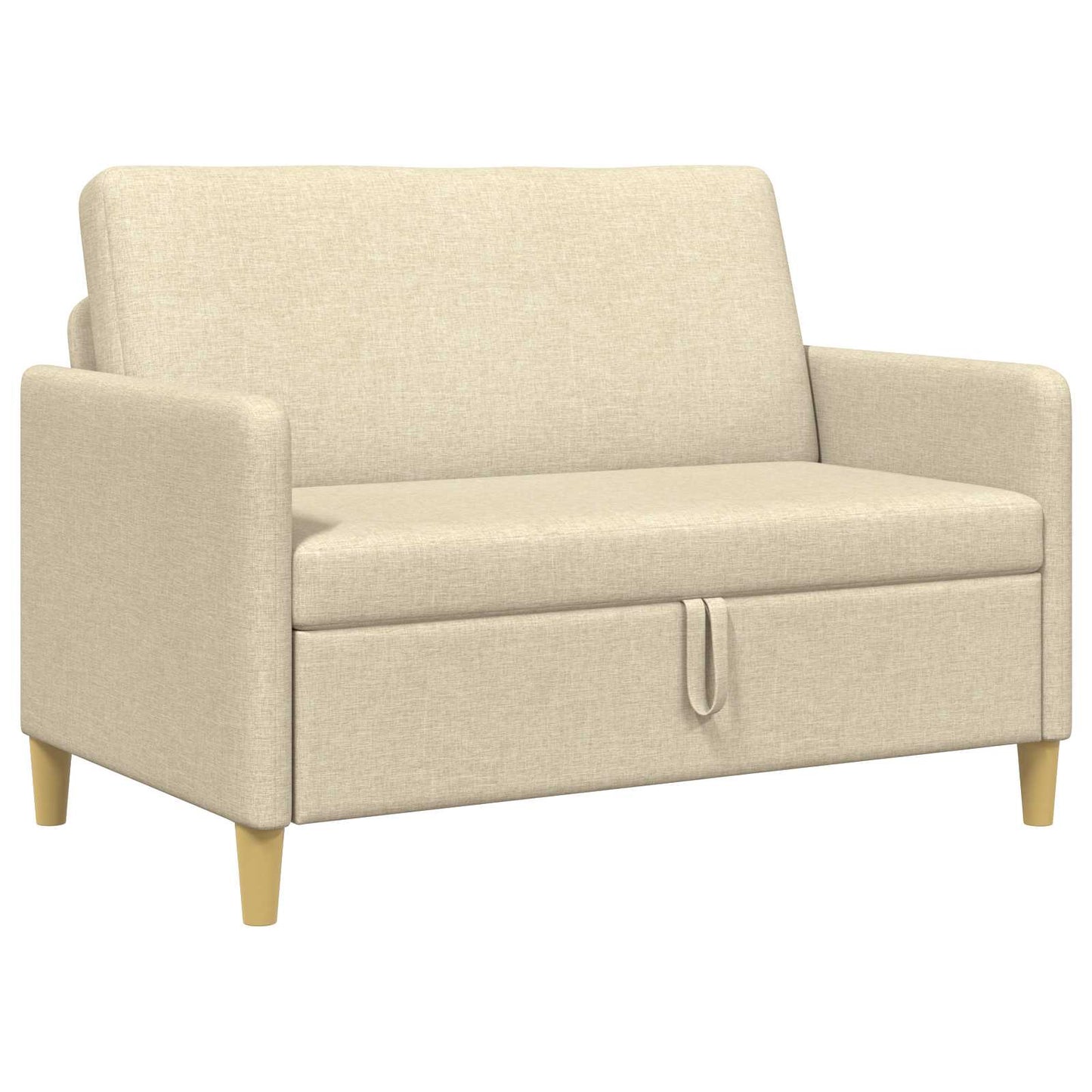 Sofa med opbevaring Cremefarvet 122 x 78 x 87 cm Polyester