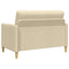 Sofa med opbevaring Cremefarvet 122 x 78 x 87 cm Polyester