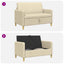Sofa med opbevaring Cremefarvet 122 x 78 x 87 cm Polyester