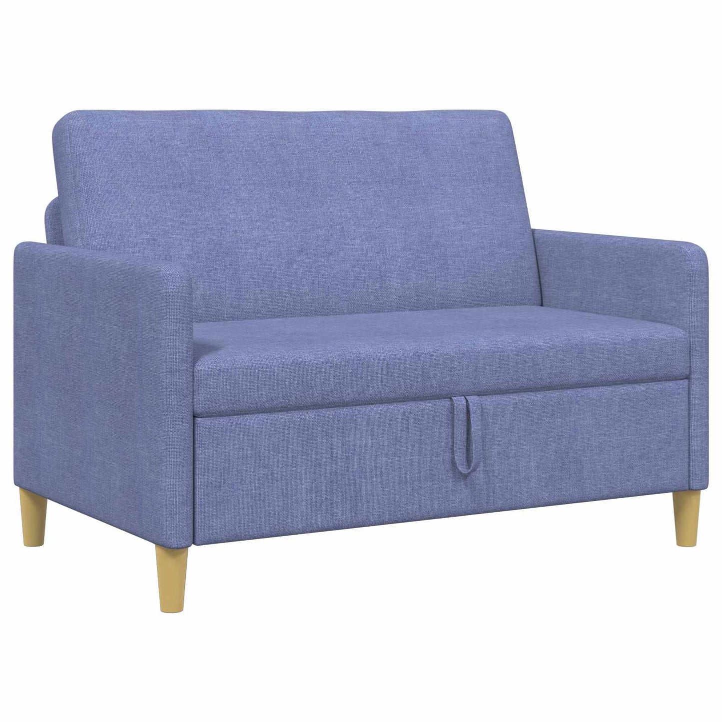 Sofa med opbevaring Jeans blå 122 x 78 x 87 cm Polyester