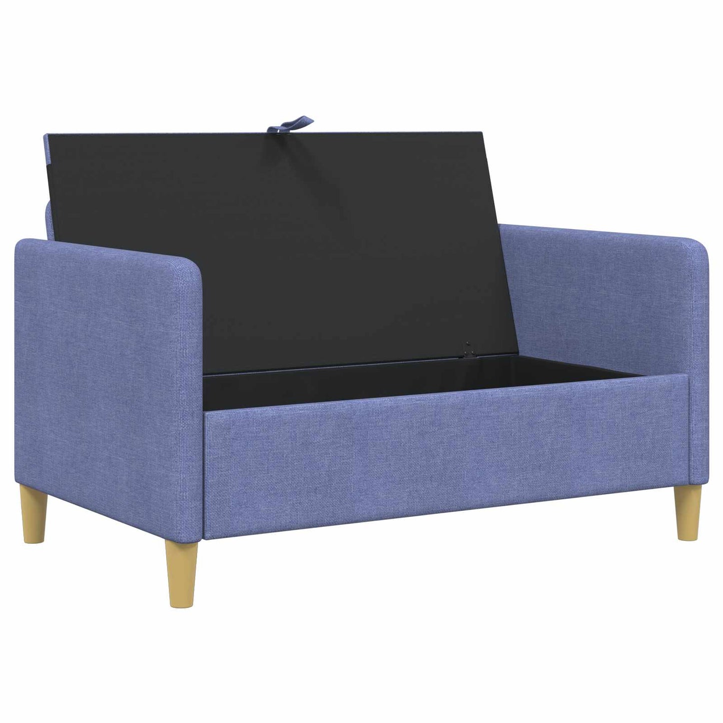 Sofa med opbevaring Jeans blå 122 x 78 x 87 cm Polyester