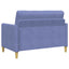 Sofa med opbevaring Jeans blå 122 x 78 x 87 cm Polyester