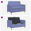 Sofa med opbevaring Jeans blå 122 x 78 x 87 cm Polyester
