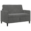 Sofa med opbevaring Mørkegrå 122 x 78 x 87 cm Polyester