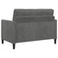 Sofa med opbevaring Mørkegrå 122 x 78 x 87 cm Polyester