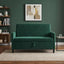 Sofa med opbevaring Mørkegrøn 122 x 78 x 87 cm Polyester