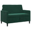 Sofa med opbevaring Mørkegrøn 122 x 78 x 87 cm Polyester