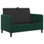 Sofa med opbevaring Mørkegrøn 122 x 78 x 87 cm Polyester