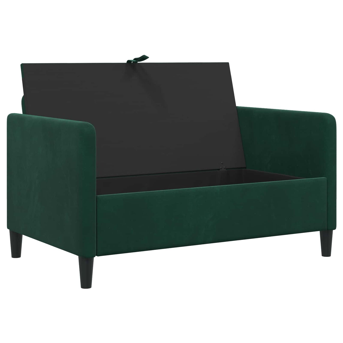 Sofa med opbevaring Mørkegrøn 122 x 78 x 87 cm Polyester