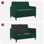 Sofa med opbevaring Mørkegrøn 122 x 78 x 87 cm Polyester