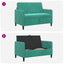 Sofa med opbevaring Turkis 122 x 78 x 87 cm Polyester