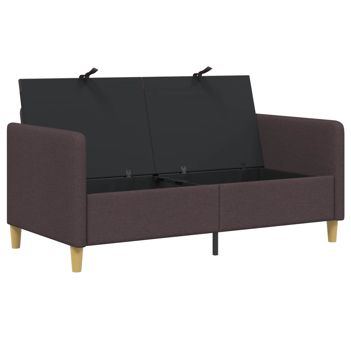 Sofa med opbevaring Mørk Brun 152 x 78 x 87 cm Polyester