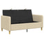 Sofa med opbevaring Cremefarvet 152 x 78 x 87 cm Polyester