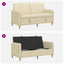 Sofa med opbevaring Cremefarvet 152 x 78 x 87 cm Polyester