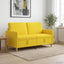 Sofa med opbevaring Lys Gul 152 x 78 x 87 cm Polyester