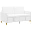Sofa med opbevaring Hvid 152 x 78 x 87 cm Polyester