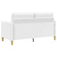 Sofa med opbevaring Hvid 152 x 78 x 87 cm Polyester
