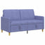Sofa med opbevaring Jeans blå 152 x 78 x 87 cm Polyester