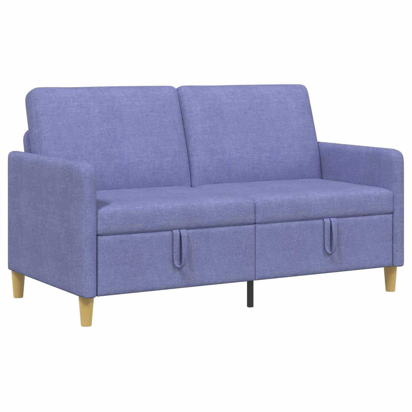 Sofa med opbevaring Jeans blå 152 x 78 x 87 cm Polyester