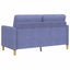 Sofa med opbevaring Jeans blå 152 x 78 x 87 cm Polyester