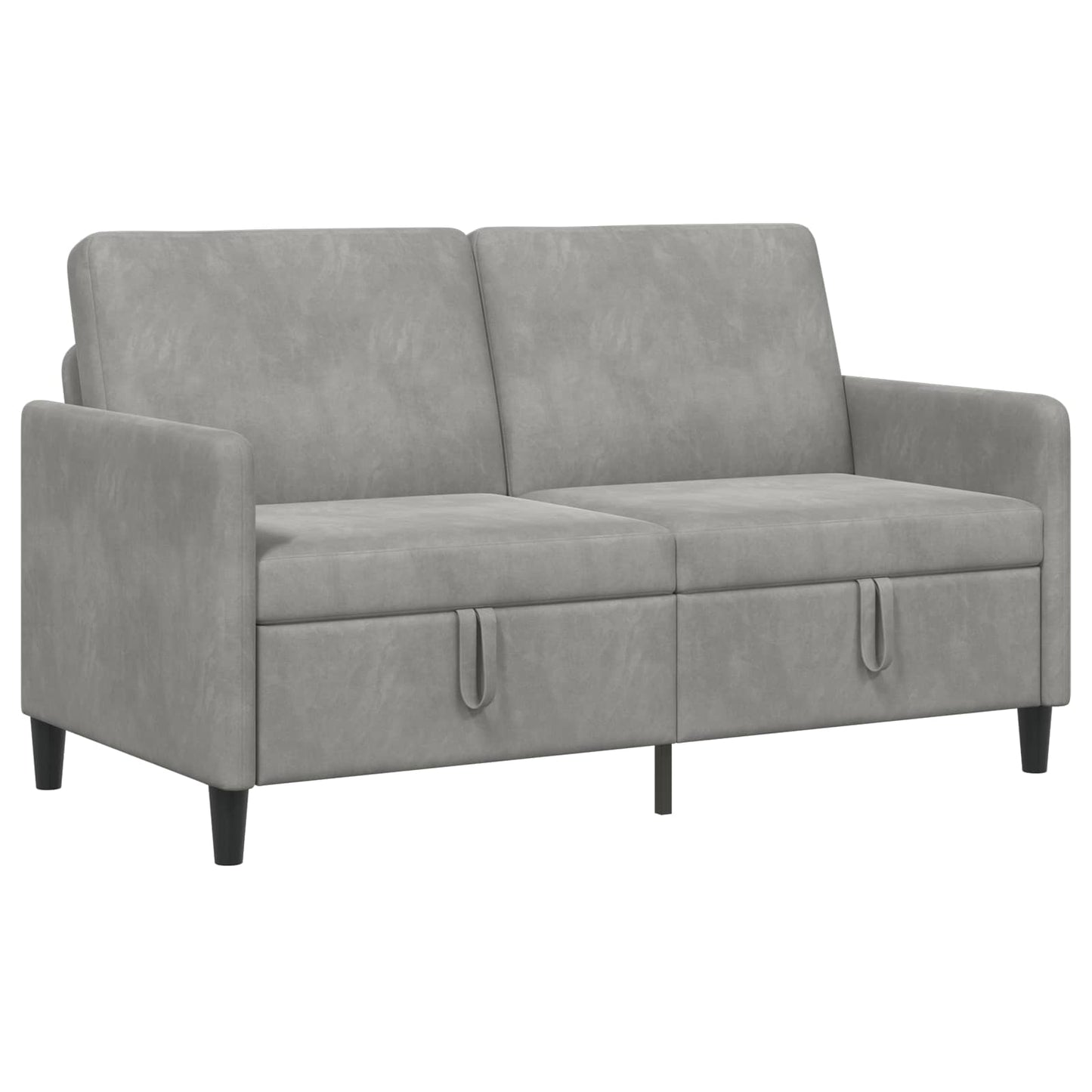 Sofa med opbevaring Lysegrå 152 x 78 x 87 cm Polyester
