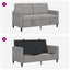 Sofa med opbevaring Lysegrå 152 x 78 x 87 cm Polyester