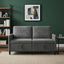 Sofa med opbevaring Mørkegrå 152 x 78 x 87 cm Polyester