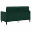 Sofa med opbevaring Mørkegrøn 152 x 78 x 87 cm Polyester