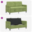 Sofa med opbevaring Lys grøn 152 x 78 x 87 cm Polyester
