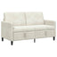 Sofa med opbevaring Cremefarvet 152 x 78 x 87 cm Polyester