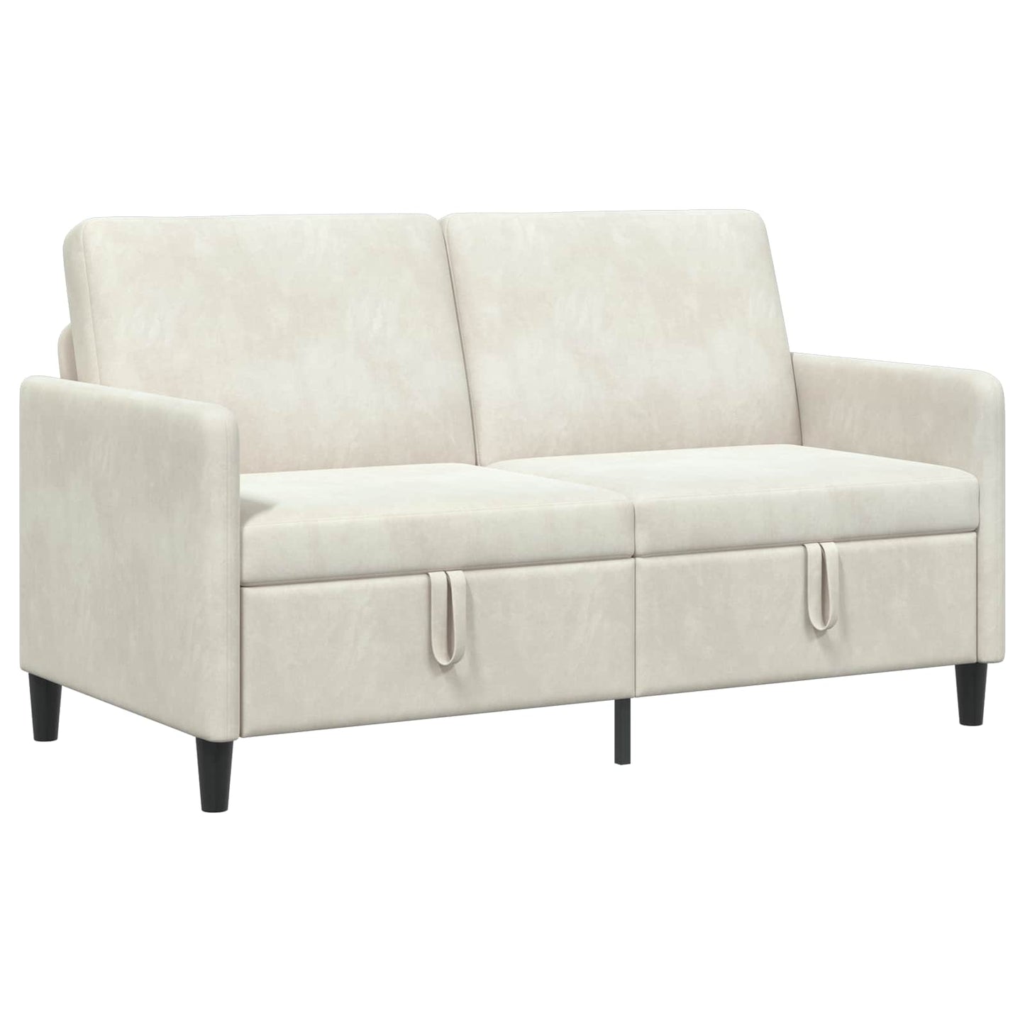 Sofa med opbevaring Cremefarvet 152 x 78 x 87 cm Polyester