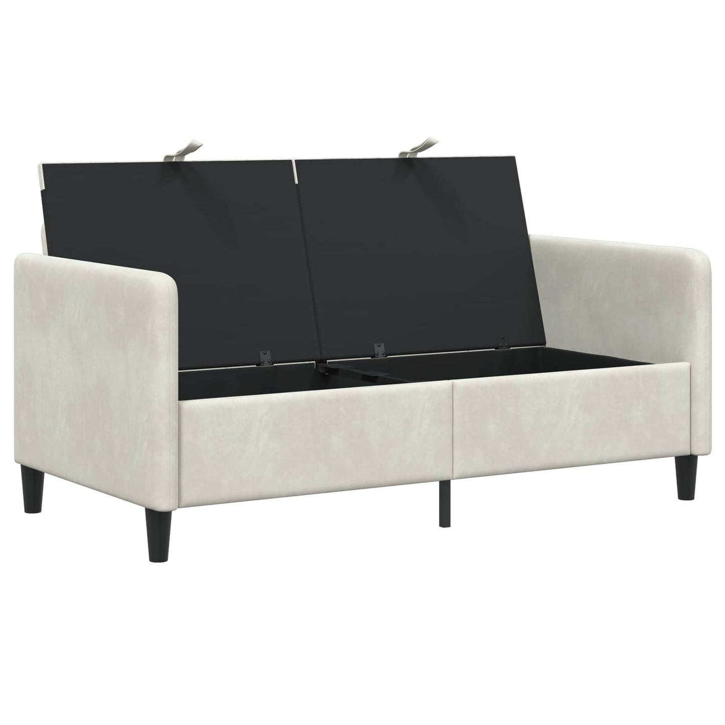 Sofa med opbevaring Cremefarvet 152 x 78 x 87 cm Polyester