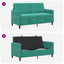 Sofa med opbevaring Turkis 152 x 78 x 87 cm Polyester