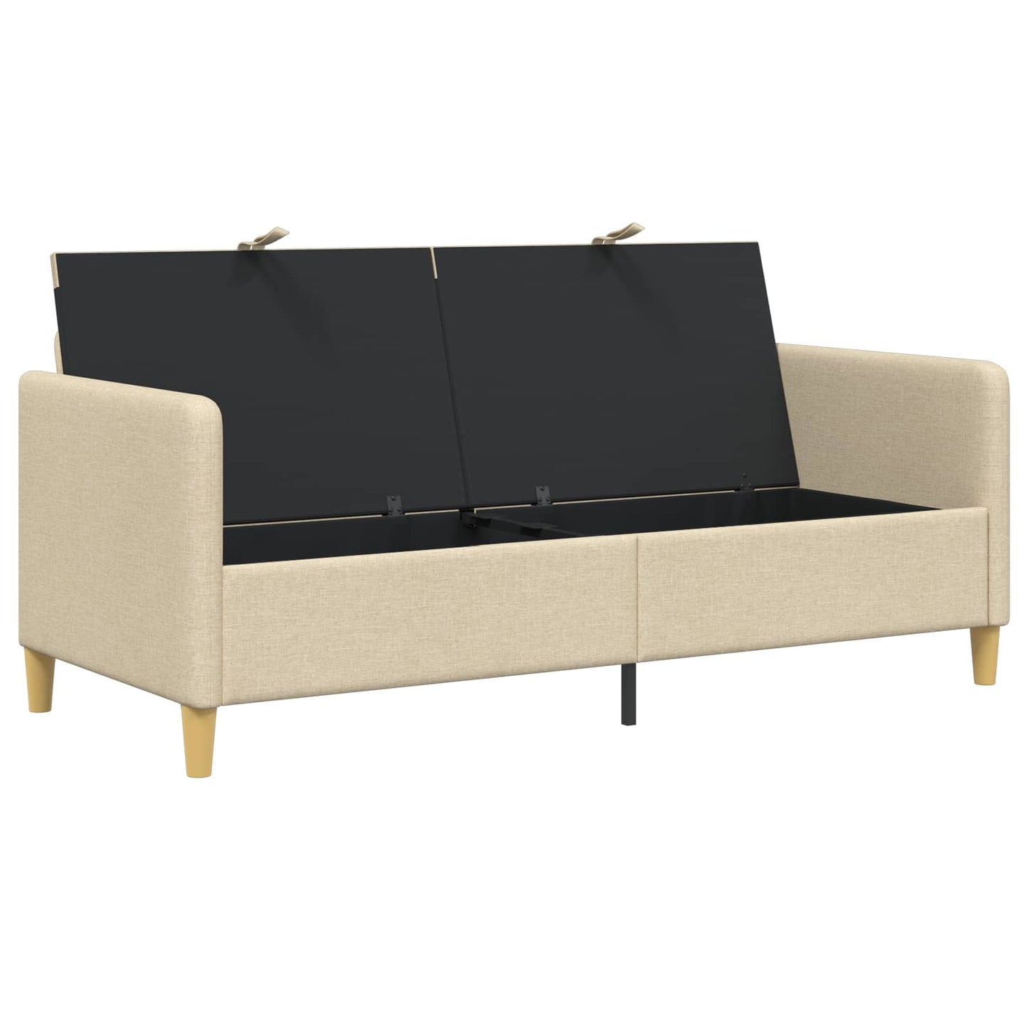 Sofa med opbevaring Cremefarvet 172 x 78 x 87 cm Polyester