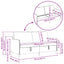 Sofa med opbevaring Cremefarvet 172 x 78 x 87 cm Polyester