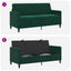 Sofa med opbevaring Mørkegrøn 172 x 78 x 87 cm Polyester