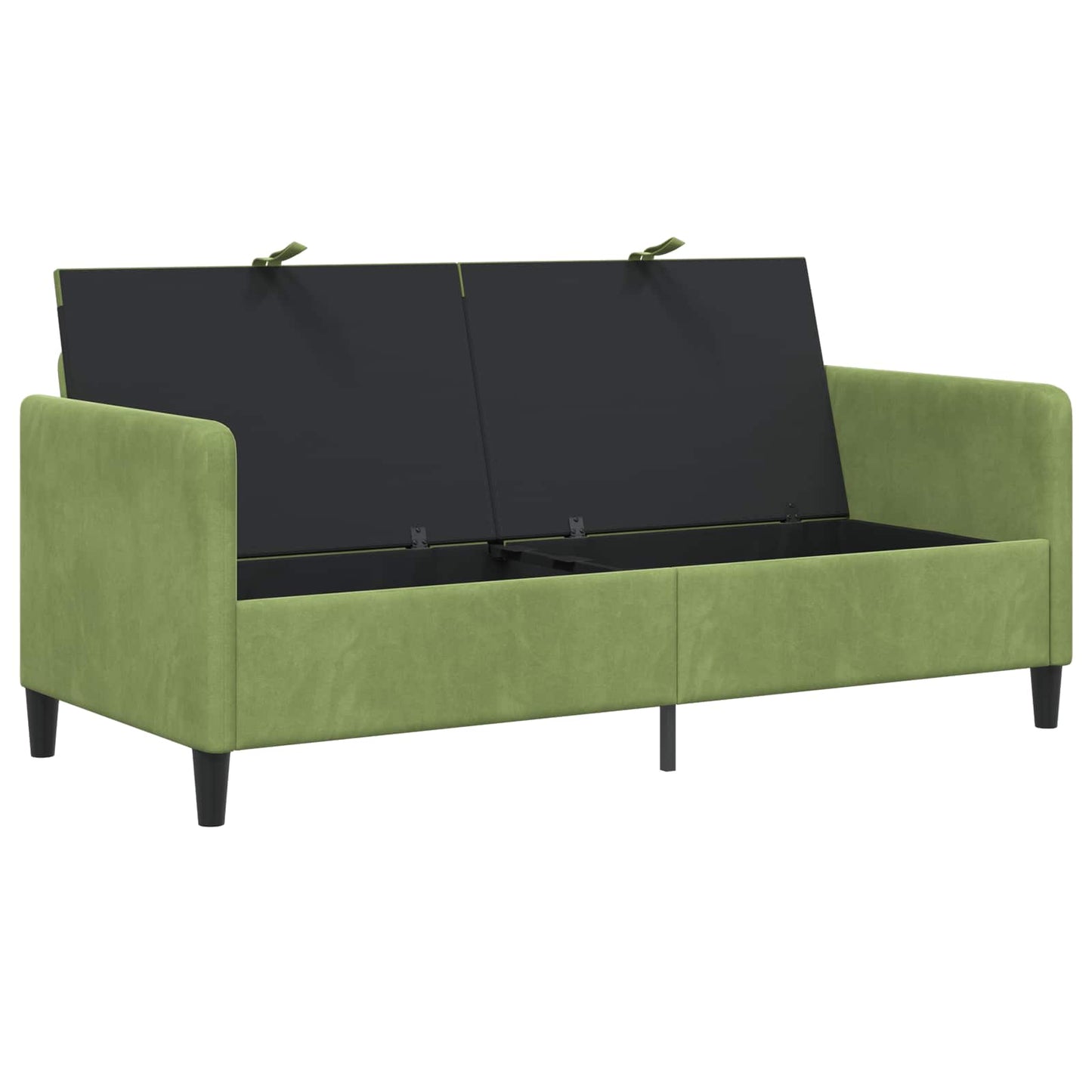 Sofa med opbevaring Lys grøn 172 x 78 x 87 cm Polyester