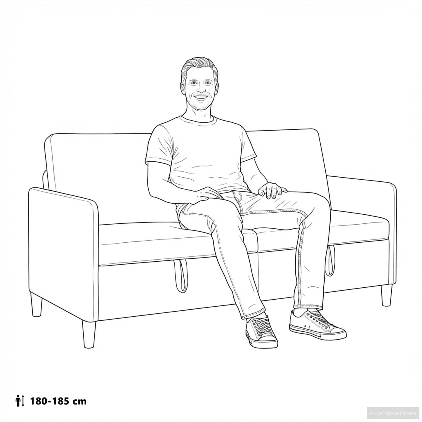 Sofa med opbevaring Vinrød 172 x 78 x 87 cm Polyester