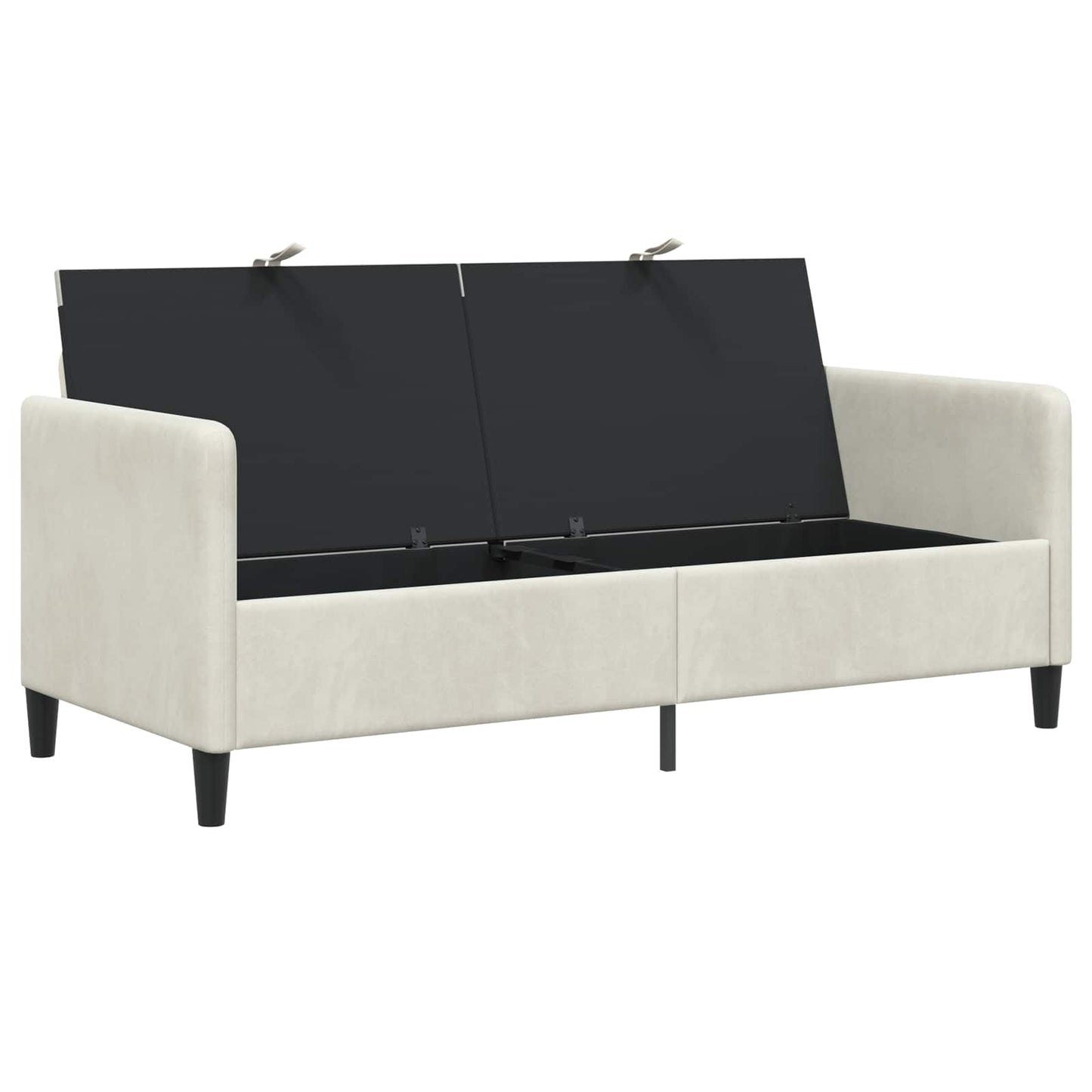 Sofa med opbevaring Cremefarvet 172 x 78 x 87 cm Polyester