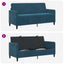 Sofa med opbevaring Blå 172 x 78 x 87 cm Polyester