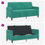Sofa med opbevaring Turkis 172 x 78 x 87 cm Polyester