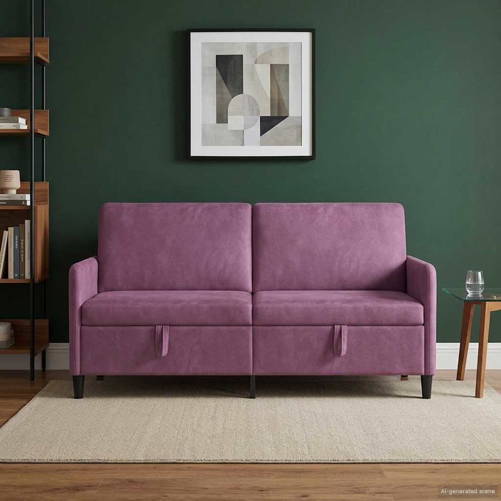 Sofa med opbevaring Lilla 172 x 78 x 87 cm Polyester