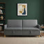 Sofa med opbevaring Mørkegrå 192 x 78 x 87 cm Polyester
