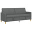 Sofa med opbevaring Mørkegrå 192 x 78 x 87 cm Polyester